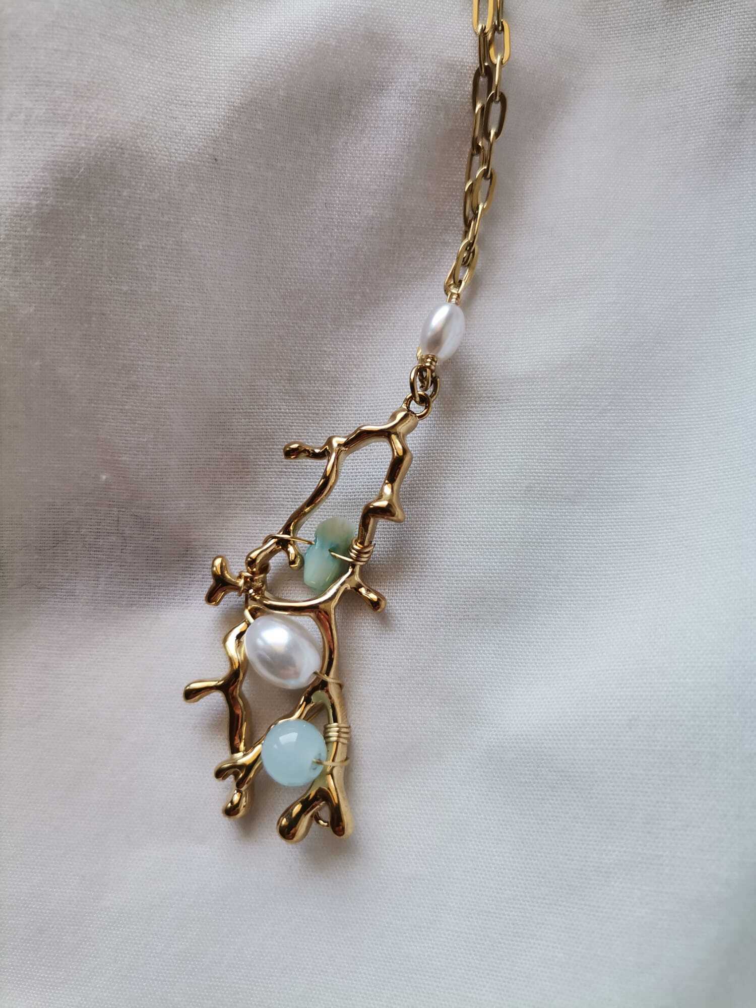 COLLANA CORAL BLU